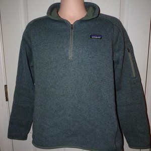 PATAGONIA Men's Green 1/4 Zip Sweater